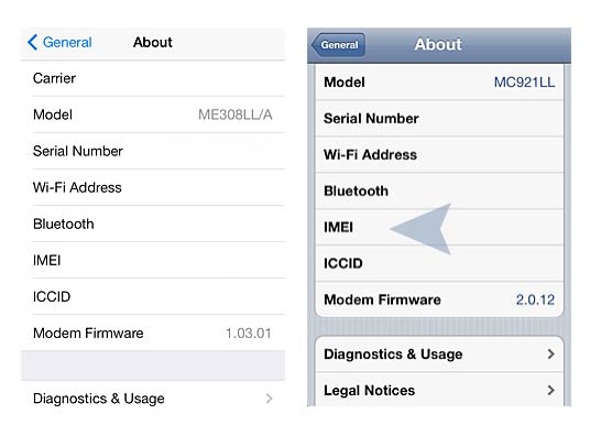 How to find your iphone IMEI