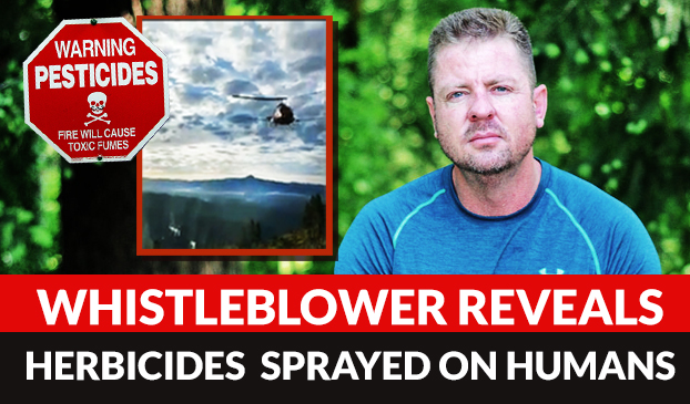 a helicopter rained down herbicide on their employees