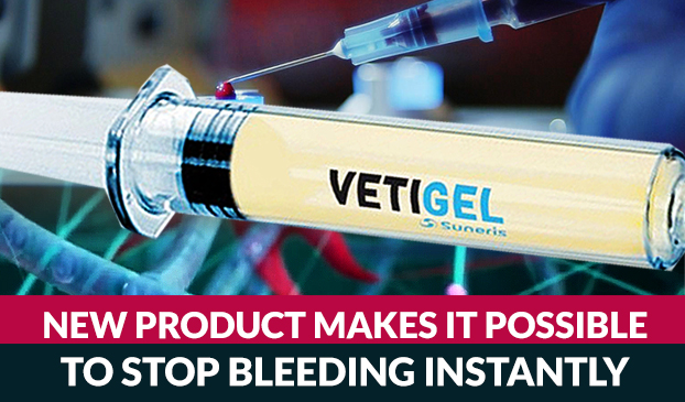 VetiGel is a new substance that heals wounds within seconds